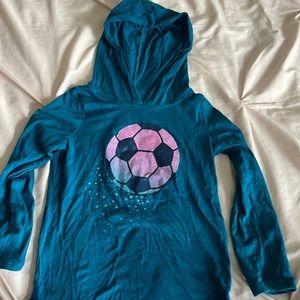 soccer long sleeve with hood